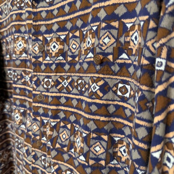 Pendleton Vintage Lobo Button up shirt Size M Aztec Western Southwestern - Picture 4 of 8